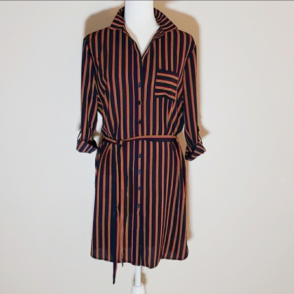 NWOT See You Monday Shirt Dress Size L - Picture 1 of 4